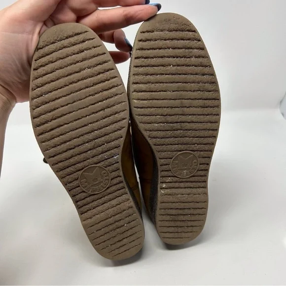 Mephisto Air Jet Tan Light Brown Leather Lace Up Ankle Boots Size 7 - Picture 9 of 12